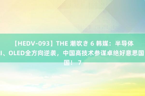 【HEDV-093】THE 潮吹き 6 韩媒：半导体、AI、OLED全方向逆袭，中国高技术参谋卓绝好意思国！ 7