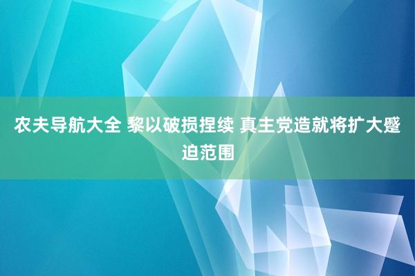 农夫导航大全 黎以破损捏续 真主党造就将扩大蹙迫范围