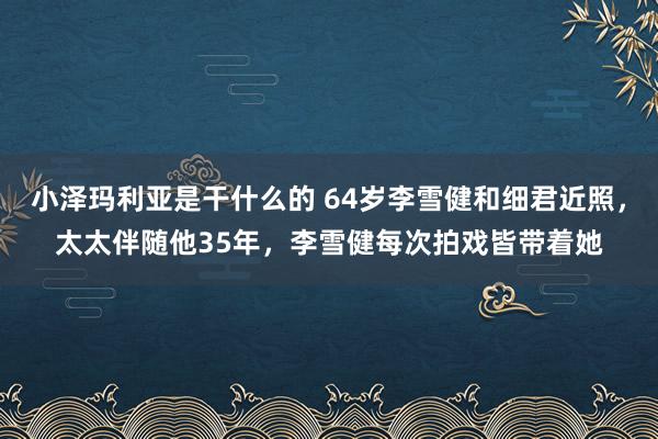 小泽玛利亚是干什么的 64岁李雪健和细君近照，太太伴随他35年，李雪健每次拍戏皆带着她