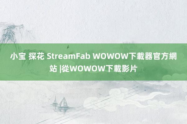 小宝 探花 StreamFab WOWOW下載器官方網站 |從WOWOW下載影片