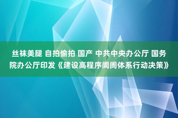 丝袜美腿 自拍偷拍 国产 中共中央办公厅 国务院办公厅印发《建设高程序阛阓体系行动决策》